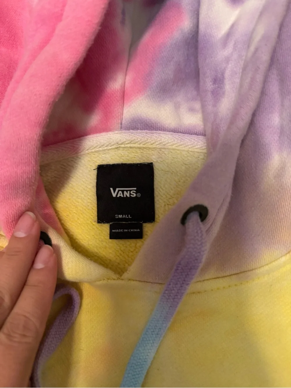 Vans Men’s Tie-Dye Zip-Up Hoodie - Yellow, Blue, Pink, Purple